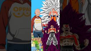 Saitama vs Goku and Vegeta#saitama#goku#vegeta#onepunchman#dragonball#anime#shorts