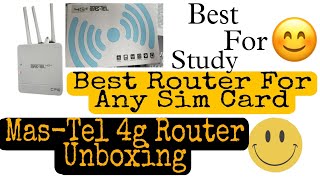 Mas-Tel 4g Router Unboxing 😊 Best 4g Router #mastel4grouter #best4grouter