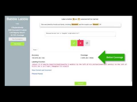 Babble Labble: Learning From Natural Language Explanations (NIPS 2017 Demo)