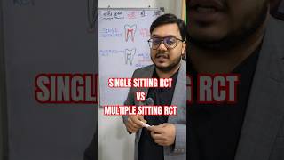 Single Sitting RCT Procedure Vs Multiple Sitting RCT Facts  #dentist #rootcanaltreatment #shorts
