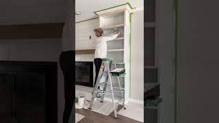 IKEA billy bookcase built ins! #diyhomeprojects #diybuilds #builtins