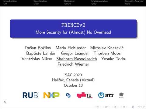 08 - PRINCEv2: More Security for (Almost) No Overhead
