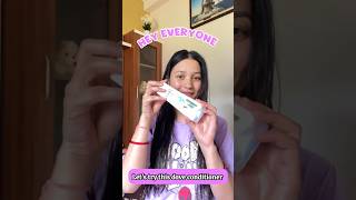 I tried dove glycolic+ hydration conditioner #dove #haircare #challenge #dovebodywash #yt