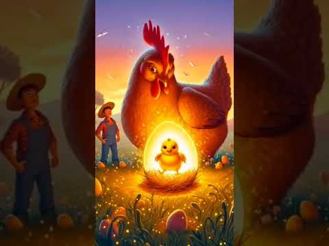 ek Kisan ke pass ek murgi thi 🐓 #viralvideo #hen #egg #youtubeshorts #trending #shortvideo