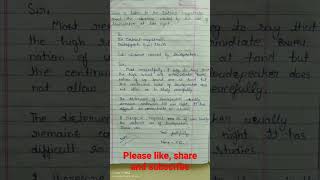 Letter to District magistrate//short video//