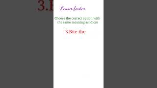 Quiz Of Idioms | Use of Idioms | English Quiz | #ytshorts |#shorts |#learnfaster