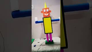3d robot using ractangular circle and squre shapes #3d #robots #shortvideo #models