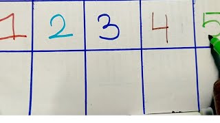 1 to 10 counting numbers writing / 123 number read and writing/ Kids Rumi Tv