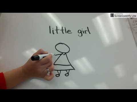 How to draw a little girl