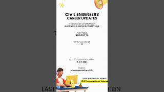 Union Public Service Commission Scientist B Job Alert | Civil Engineers Career Updates | #job #jobs