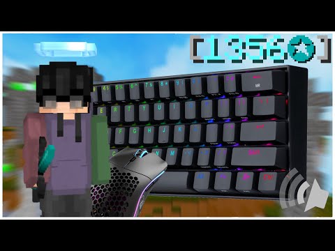 🔊 Keyboard + Mouse Sounds 🔊 │ASMR Hypixel Solo Bedwars