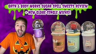 Sugar Spell Sweets Candle Review 💜🧁+ New Tester Single Wick Globe Candles | Bath & Body Works