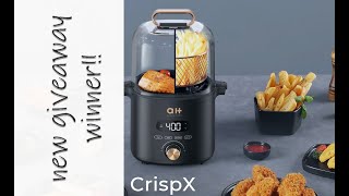 WINNER - OF THE NEW GIVEAWAY REVIEW CRISPX AIRFRYER /GRILL | Connie's RAWsome kitchen
