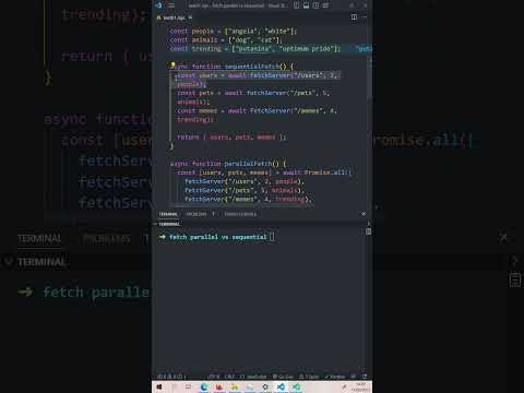 Javascript promise best practice - performance  #shorts #javascript #coding #programming
