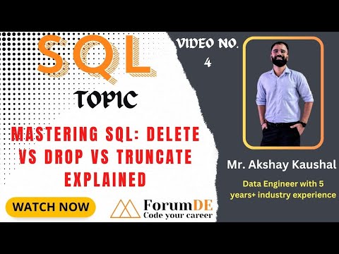 Mastering SQL DELETE vs DROP vs TRUNCATE Explained!