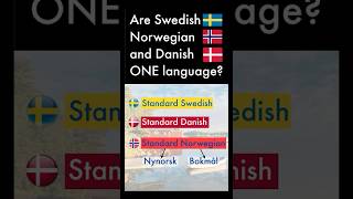 Are Swedish, Danish, and Norwegian the SAME language?
