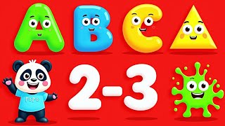 Preschool Learning activities for 3 year olds at home | Learn ABC Phonics Shapes Numbers Colors 🌈