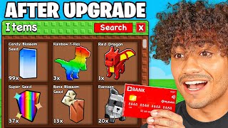 I Upgraded My SUBSCRIBERS Accounts in Grow A Garden!