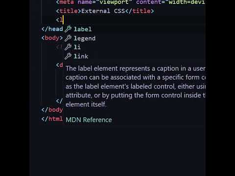 How to add css file in HTML(external) #coding #html #codingforbeginners #programming #css