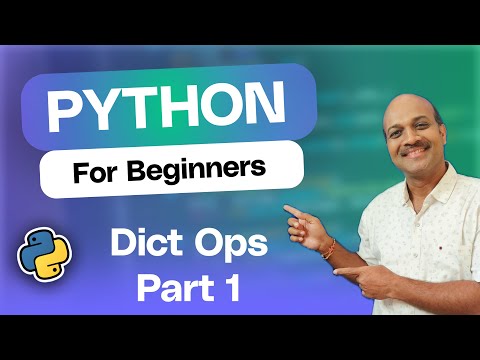 Part I | 8.4 Dictionary Operations | 8.Operations on Datastructures | Python