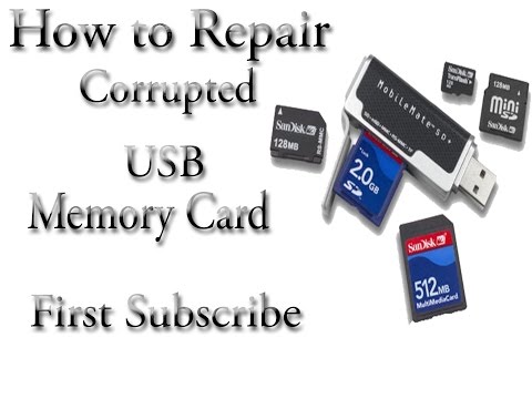 How To FIX/Repair A Corrupted USB Flash Drive or SD Card in Urdu/Hindi