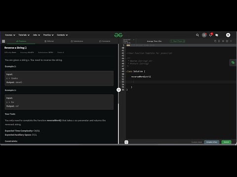 Reverse a String  | Q1 | Love Babbar DSA Sheet Broot Force Approch