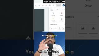 How To Create A Landing Page Using Google Sites || #shorts #short #ytshort #howtoeasy