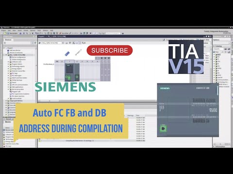 Tia Portal FC,FB and DB address auto and manual change