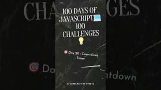 Countdown Timer using Js | Day 20 Js Challenge for Beginners 🔥 #shorts #viral