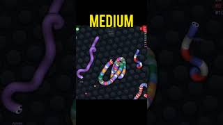 SLITHER.IO | SMALL! | MEDIUM! | VERY LARGE! | EVOLUTION | #shorts
