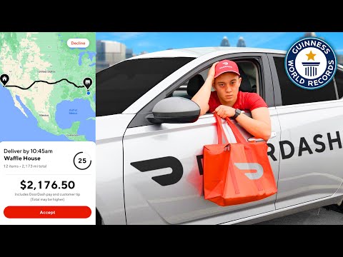 I Delivered The World's Longest DoorDash Order (2,283 miles)
