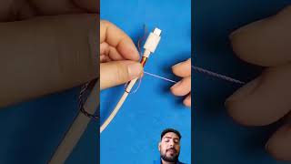 how to repair a charging cable #diy #electrician #knot #shortsfeed #ifixit #diyrepair #repairguide