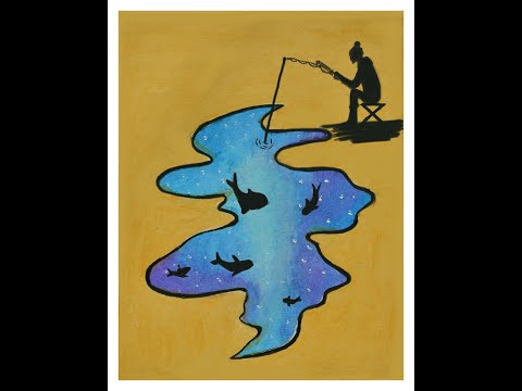 easy oil pastel scenery drawing #funcrafts  #shorts