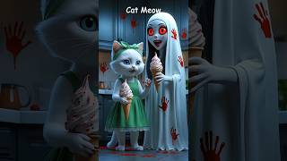 👻😹 Kitten Girl Encounters a Mysterious Ghost While Home Alone