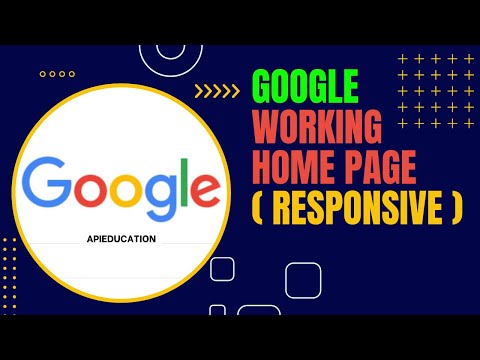 Google Search Page (Working & Responsive) HTML + CSS | API EDUCATION