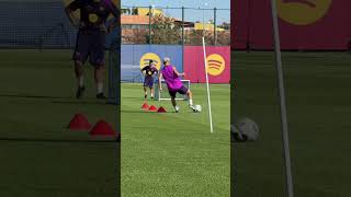 Gavi is on fire! ⚡️🔥 #fcbarcelona #football #shorts