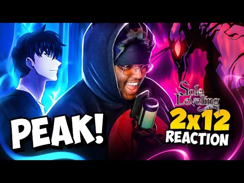 PEAK ANIME !! JINWOO VS BLACK ANT🔥  SOLO LEVELING SEASON 2 EPISODE 12 REACTION!!