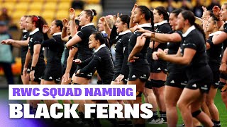 🔴 LIVE | Black Ferns 2025 Rugby World Cup Squad Naming
