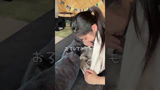 【にゃんこ】かんなお母さん、スリングでセリィだっこ♡ #shorts