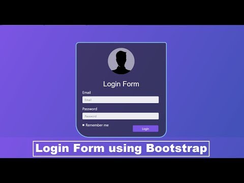 Login Form using bootstrap | Advance login page