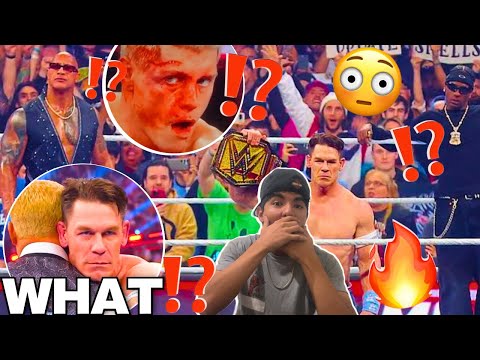 JOHN CENA HEEL REACTION⁉️ WWE ELIMINATION CHAMBER REACTION