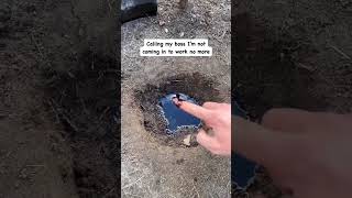 Imagine finding this in your backyard #oil #crudeoil #drillrig #digging #shorts #reels #explore