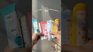 I used every plum sunscreen so you can choose the best ❤️✨ #shorts #skincare