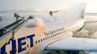 POV: WestJet 787 Full Body De-icing at Calgary YYC