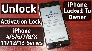 Unlock iPhone Activation Lock Remove iCloud Lock | Unlock iPhone iCloud Lock | Bypass iCloud