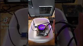 Pouring mineral oil on a PC #shorts