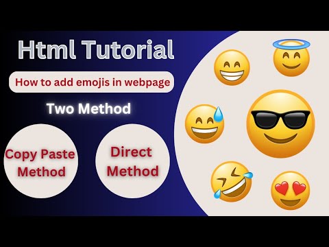 How to add emojis in webpage | html emojis tutorial | copy/paste method & Direct method  Hindi/Urdu