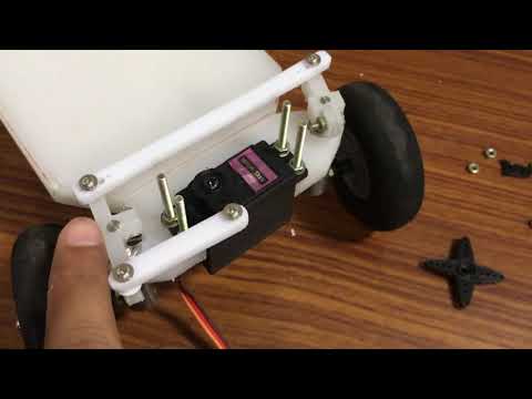 Robot with conventional steering system
