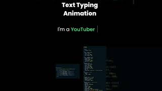 Text Typing Animation In HTML and CSS | Frontend Development
