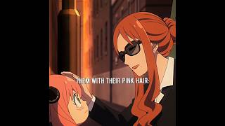 Their pink hair 💗#spyxfamily #anya #loidforger #yorforger #damian #becky #anime #edit #trending
